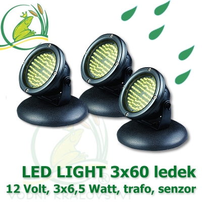 LED osvětlení 3x60 diod 6,5 Watt