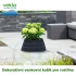 Dekorativní venkovní košík pro rostliny, antracit, průměr 50cm, obsah 25l - Velda Trendy Pond