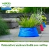 Dekorativní venkovní košík pro rostliny, světle modré, průměr 50cm, obsah 25l - Velda Trendy Pond