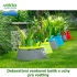 Dekorativní venkovní košík pro rostliny s uchy, šedivá-světle zelená, průměr 40cm, obsah 15l - Velda Colour Pond