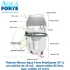 Tlaková filtrace Aqua Forte PolyGeyser DF-3, pro jezírka do 25 m3,  obsah média 85 litrů, max. průtok 15 m3/h