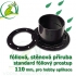  PVC příruba fóliová 110 mm, fóliový prostup standard  fóliová, stěnová přiruba standard 110 mm detail