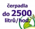 výkon do 2.500 litrů/h
