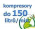 kompresory, výkon do 150  l