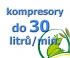 kompresory, výkon do 30  l/min.