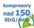 kompresory, výkon nad 150  l
